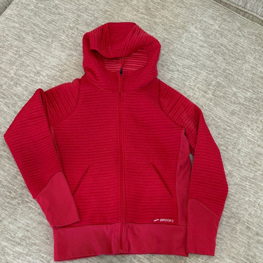 Brooks Running pink hoodie